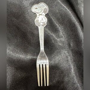 Vintage 1965 Snoopy and Woodstock Youth Kids Fork Danara Stainless Steel Korea